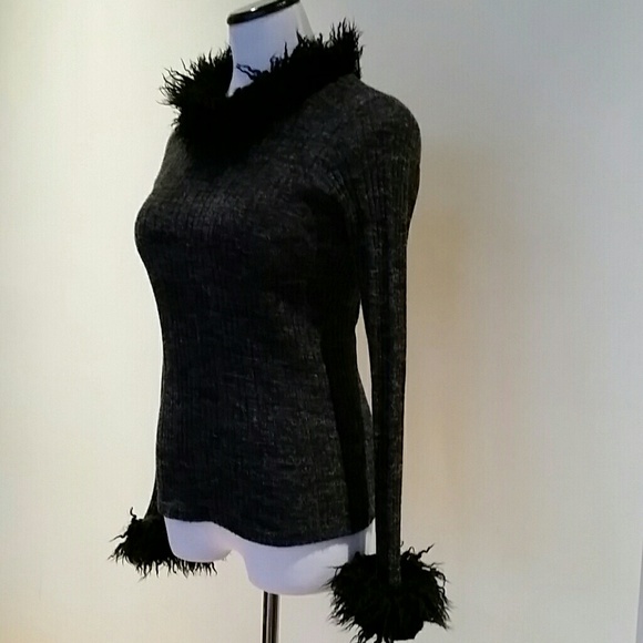 PX London fuzzy fitted sweater top. - Picture 3 of 7